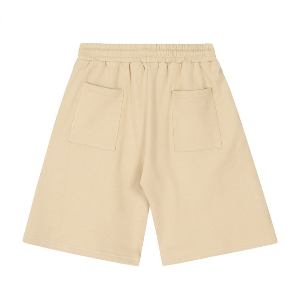 High Street Design Five-pointed Star Embroidered Shorts Men