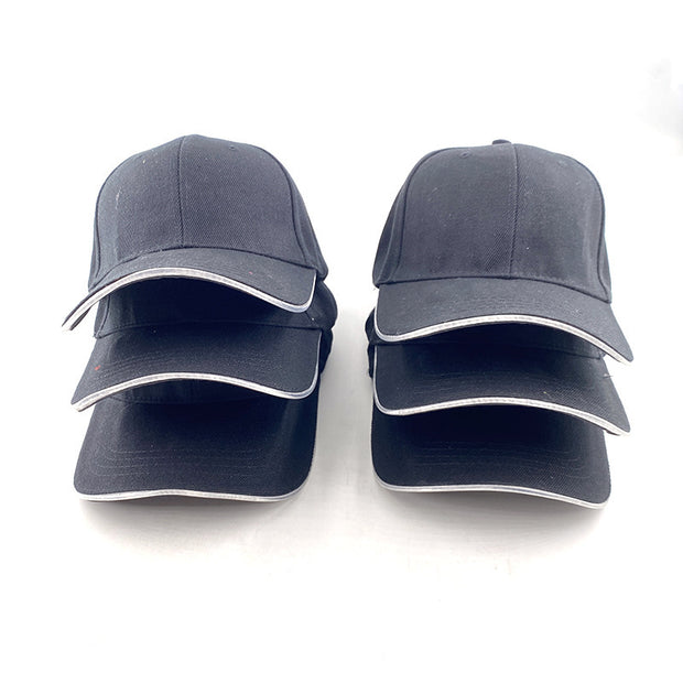 Amazon Sources LED Optical Fiber Luminous Peaked Cap Luminous Flashing Hat Outdoor Sunshade Fashion Baseball Cap Wholesale