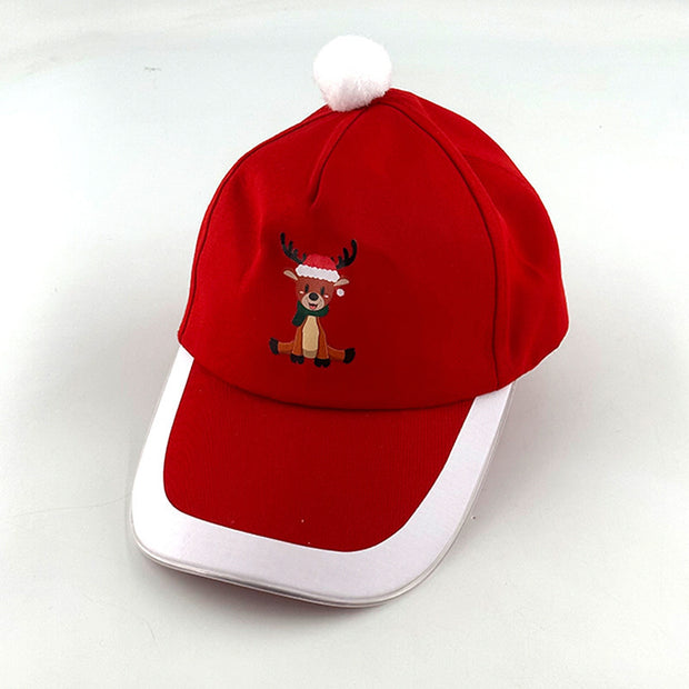 Amazon Sources LED Optical Fiber Luminous Peaked Cap Luminous Flashing Hat Outdoor Sunshade Fashion Baseball Cap Wholesale