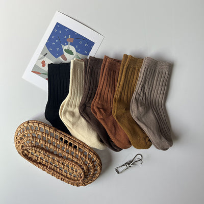 Boys And Girls Socks Korean Retro Tube