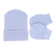Knitted Yarn Newborn Hat Anti-scratch Gloves 2-piece Set