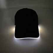 Amazon Sources LED Optical Fiber Luminous Peaked Cap Luminous Flashing Hat Outdoor Sunshade Fashion Baseball Cap Wholesale