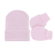 Knitted Yarn Newborn Hat Anti-scratch Gloves 2-piece Set