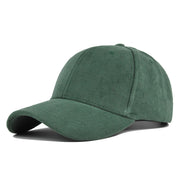 Suede Baseball Hat Solid Color Peaked Hat Black Brown Summer Sun Hat