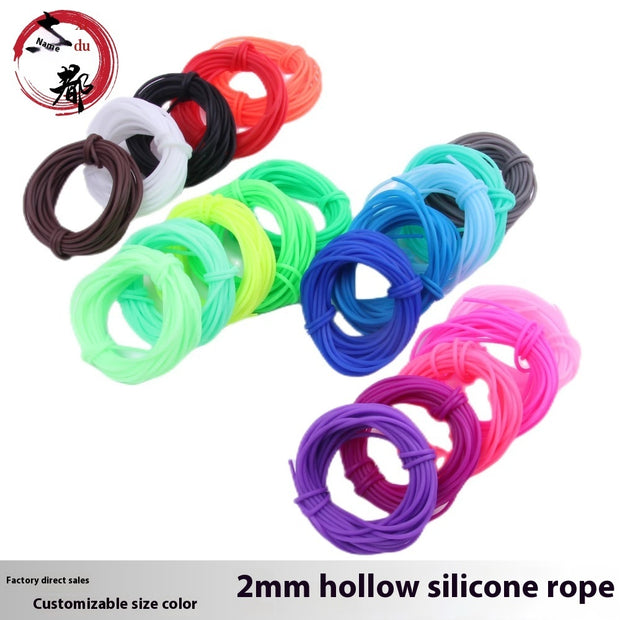 2mmDIY Ornament Accessories Hollow Silica Gel Tube