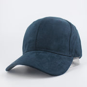 Suede Baseball Hat Solid Color Peaked Hat Black Brown Summer Sun Hat