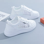 White Shoes For Women Spring And Summer Women's Breathable Versatile Casual Platform Sports