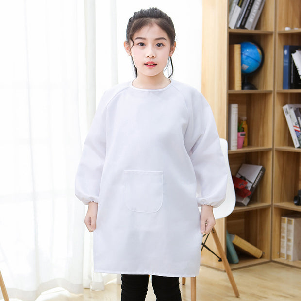 Kindergarten Backwearing Coverall Children's Long-sleeved Apron