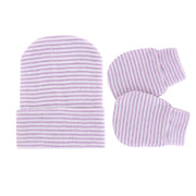 Knitted Yarn Newborn Hat Anti-scratch Gloves 2-piece Set