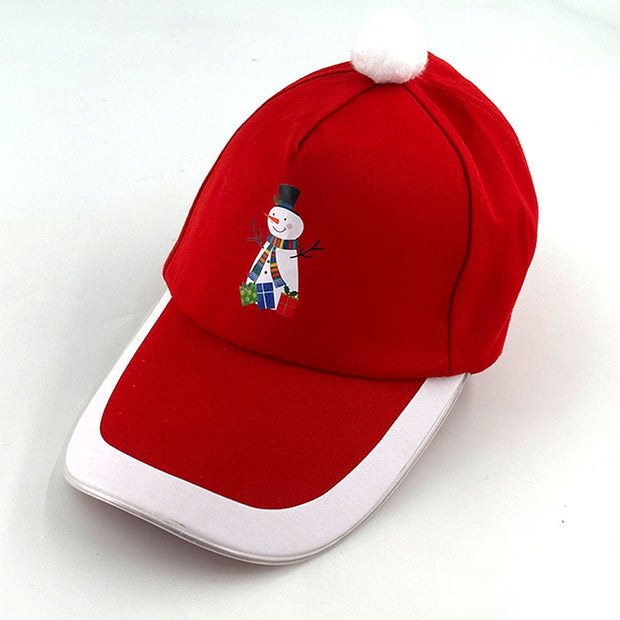 Amazon Sources LED Optical Fiber Luminous Peaked Cap Luminous Flashing Hat Outdoor Sunshade Fashion Baseball Cap Wholesale