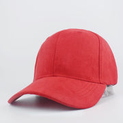 Suede Baseball Hat Solid Color Peaked Hat Black Brown Summer Sun Hat
