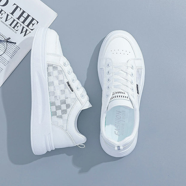 White Shoes For Women Spring And Summer Women's Breathable Versatile Casual Platform Sports