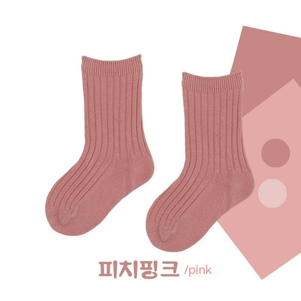 Boys And Girls Socks Korean Retro Tube