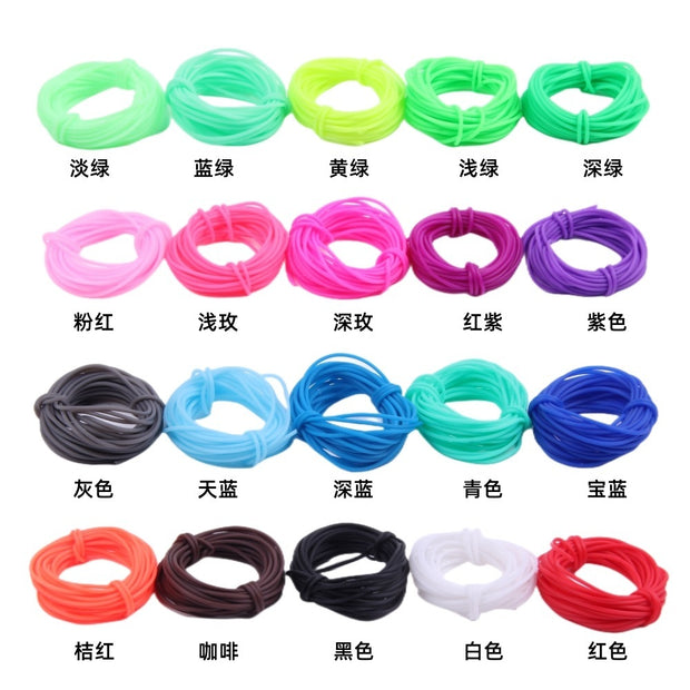 2mmDIY Ornament Accessories Hollow Silica Gel Tube