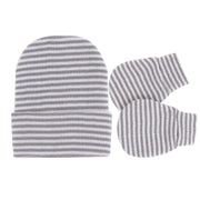 Knitted Yarn Newborn Hat Anti-scratch Gloves 2-piece Set